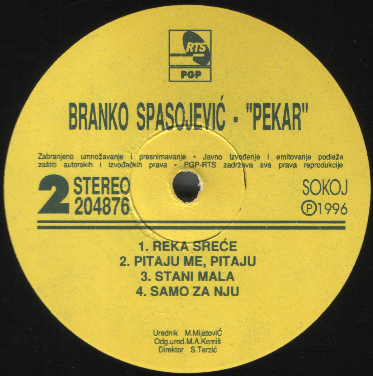 Branko Spasojevic Pekar 1996 B