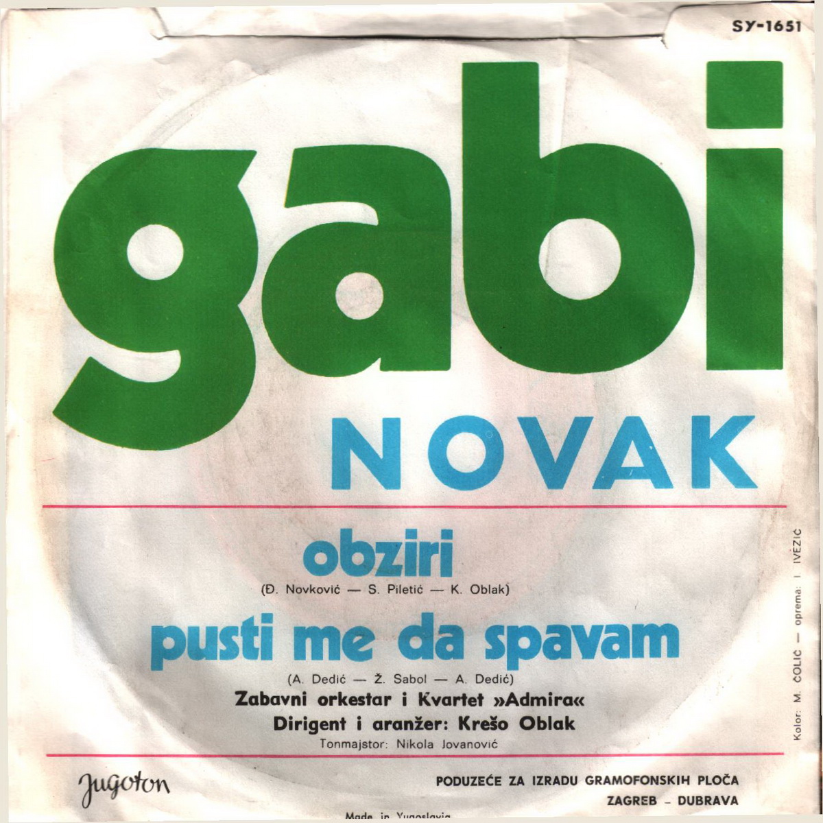 Gabi Novak 1970 Obziri b