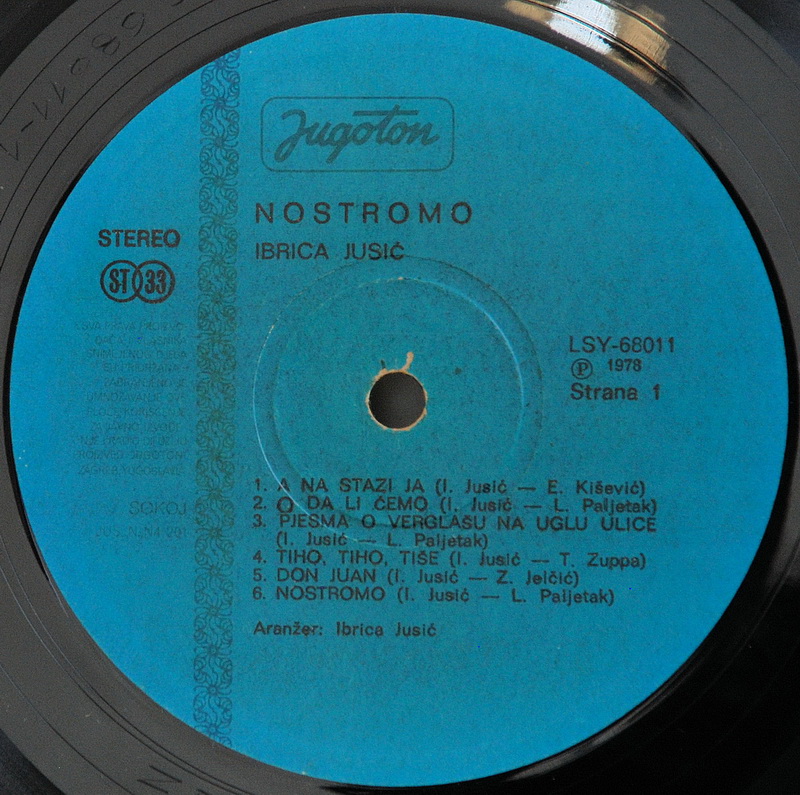 Ibrica Jusic 1976 Nostromo vinil 1